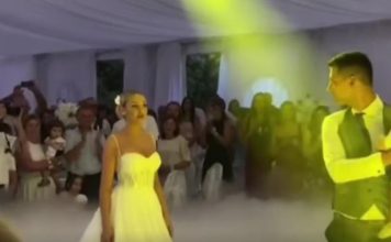 POČEO PRVI PLES, A MUZIKA STALA, MLADOŽENJA OSTAVIO MLADU: Gosti u neverici skočili sa stolica, ovo niko nije očekivao! (VIDEO)