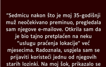“Sedmicu nakon što je moj 35-godišnji muž neočekivano preminuo…”