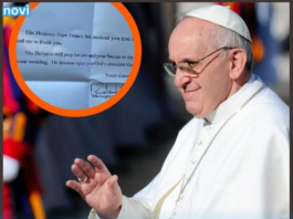 “Moja supruga i ja smo pozvali na vjenčanje Papa Franju, iz zabave”: A onda je stigao odgovor Vatikana
