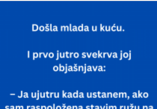 VIC: Došla mlada u kuću