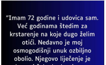 “Imam 72 godine i udovica sam…”