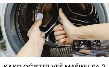 KAKO OČISTITI VEŠ MAŠINU SA 2 SASTOJKA bez kamenca i neprijatnog mirisa