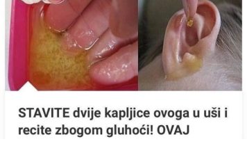 Stavite dvije kapljice ovoga u uši i recite zbogom gluhoći! Ovaj moćni lijek vratit će vam sluh do 100%!