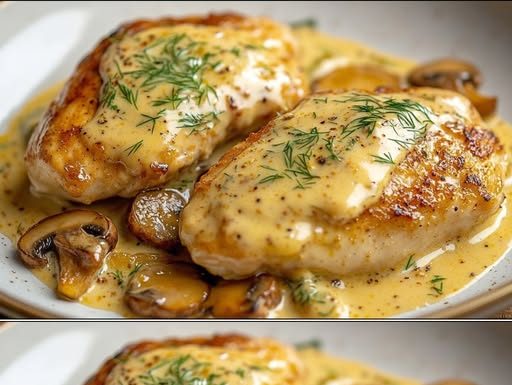 NAJMEKŠA I NAJSOČNIJA PILETINA U KREM SOSU OD GLJIVA. Toliko mekana da se topi u ustima