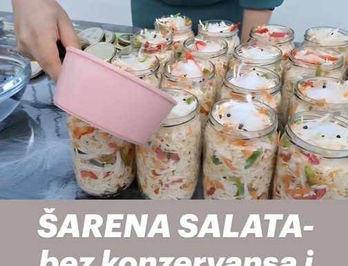 ŠARENA SALATA – bez konzervansa i vinobrana, već sutra se može jesti