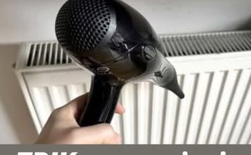 TRIK za smanjenje računa za grijanje pomoću običnog fena za kosu!
