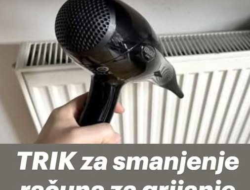 TRIK za smanjenje računa za grijanje pomoću običnog fena za kosu!