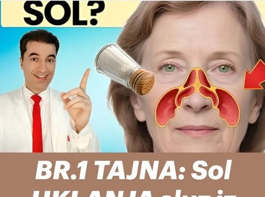 BR.1 TAJNA: Sol UKLANJA sluz iz pluća i sinusa kod žena 50+ za 3 dana!