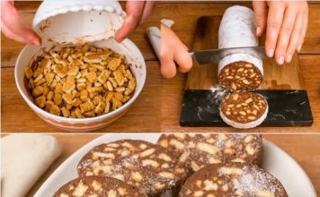 ČOKOLADNA SALAMA BEZ PEČENJA SA KEKSOM – BRZO, JEDNOSTAVNO I NEODOLJIVO!