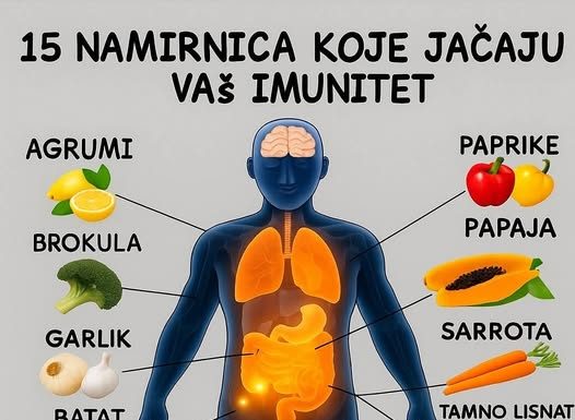 15 MOĆNIH namirnica koje PRIRODNO jačaju vaš IMUNOLOŠKI sistem…