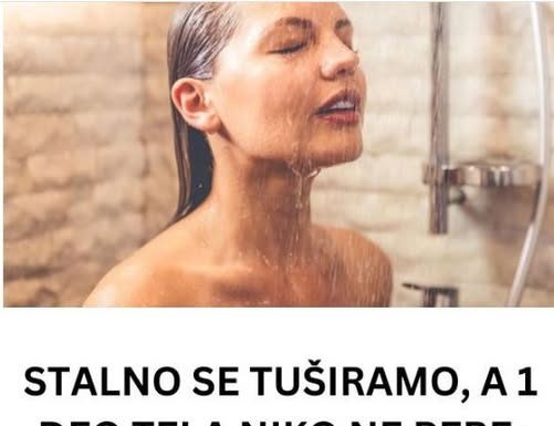 STALNO SE TUŠIRAMO, A 1 DEO TELA NIKO NE PERE: Leglo je PRLJAVŠTE, ovo je jedini pravilan način da ga DOBRO očistite