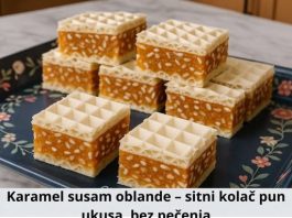 KARAMEL-SUSAM OBLANDE – sitni KOLAČ pun ukusa, bez pečenja