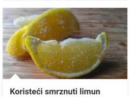 Koristeći smrznuti limun recite zbogom dijabetisu, prekomjernoj težini