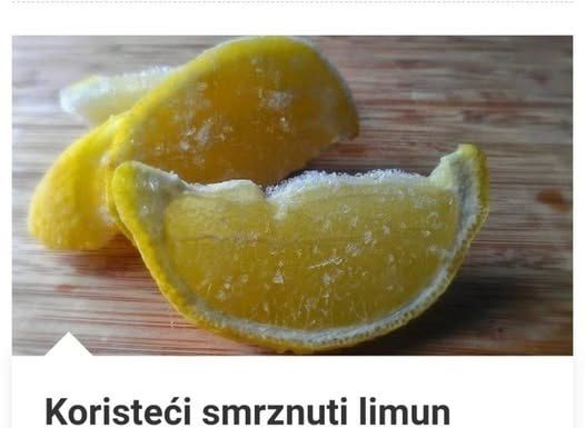 Koristeći smrznuti limun recite zbogom dijabetisu, prekomjernoj težini