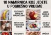 DESET NAMIRNICA KOJE JEDETE U POGREŠNO VRIJEME