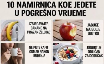DESET NAMIRNICA KOJE JEDETE U POGREŠNO VRIJEME