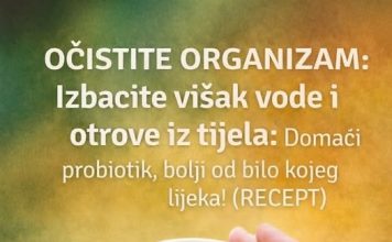 OČISTITE ORGANIZAM: Izbacite višak vode i otrove iz tijela: Domaći probiotik, bolji od bilo kojeg lijeka! (RECEPT)