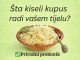 ŠTA KISELI KUPUS RADI VAŠEM TIJELU?!