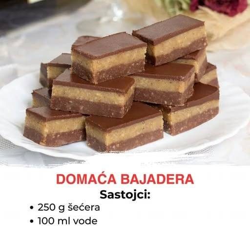 DOMAĆA BAJADERA: Bez miksera i pećnice za samo 20 minuta!
