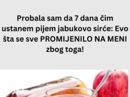 Probala sam da 7 dana čim ustanem pijem jabukovo sirće: Evo šta se sve PROMIJENILO NA MENI zbog toga!