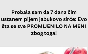 Probala sam da 7 dana čim ustanem pijem jabukovo sirće: Evo šta se sve PROMIJENILO NA MENI zbog toga!