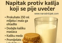 NAPITAK PROTIV KAŠLJA KOJI SE PIJE UVEČER