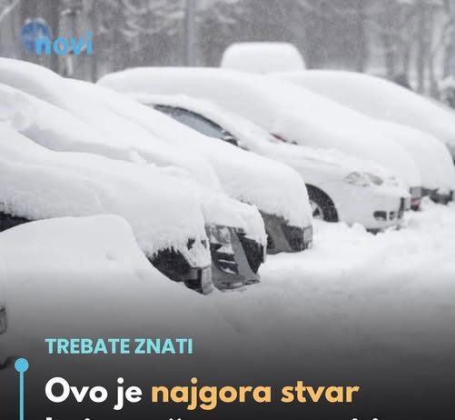 Ovo je najgora stvar koju možete napraviti svom autu kad je vani debeli minus!