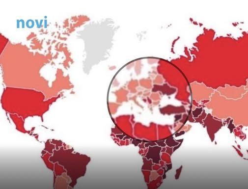 BiH se crveni na mapi zbog koje cijeli svijet strahuje (ili bi bar trebalo)