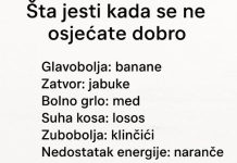 ŠTA JESTI KADA SE NE OSJEĆAŠ NAJBOLJE