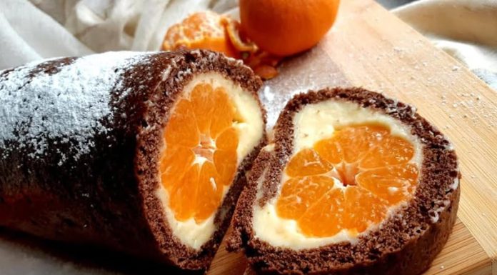 ROLAT SA VANILIJA KREMOM I MANDARINAMA.. FAKAT JE PREDOBAR