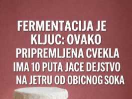 FERMENTIRANA CVEKLA IMA 1O PUTA JAČE DEJSTVO U ORGANIZMU NEGO CVEKLIN SOK