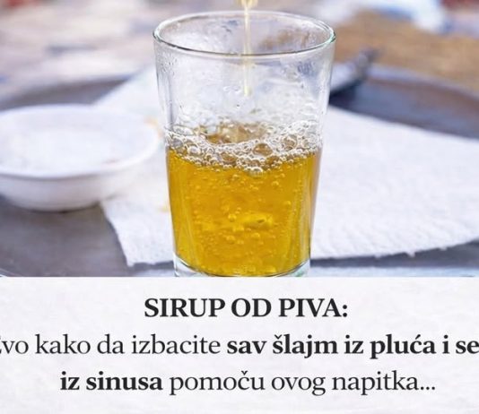 SIRUP OD PIVA: Evo kako da izbacite sav šlajm iz pluća i sekret iz sinusa pomoću ovog napitka