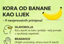 KORA OD BANANE KAO LIJEK