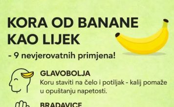 KORA OD BANANE KAO LIJEK
