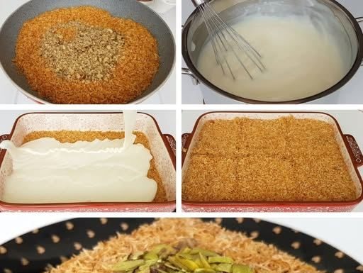 MUHALEBI KADAIF – Slastica Koja Se Priprema Bez Upotrebe Rerne!