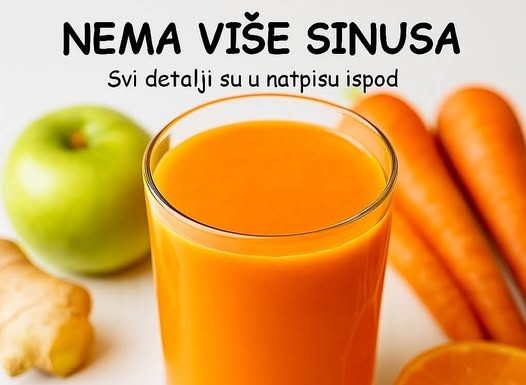 OVAJ SOK EFIKASNO PROĆIŠĆAVA SINUSE I OLAKŠAVA DISANJE