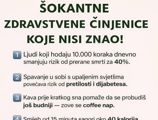 ŠOKANTNE Zdravstvene Činjenice KOJE Niste Znali: Nauka Iza Navika…