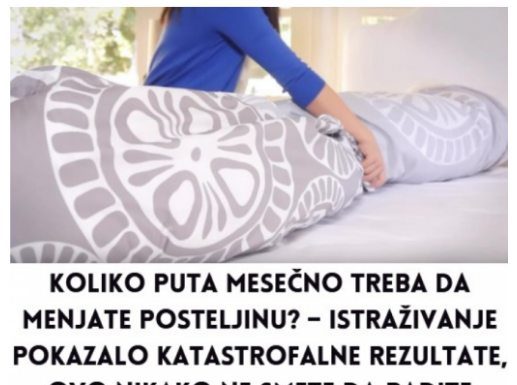 Koliko puta mjesečno treba mijenjati posteljinu? – Istraživanje je pokazalo KATASTROFALNE rezultate