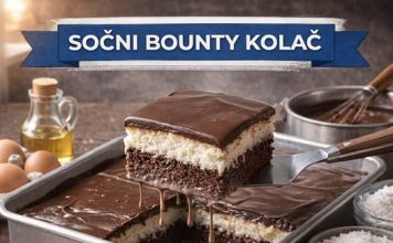 Sočni Bounty kolač iz pleha – Obavezno pogledajte recept