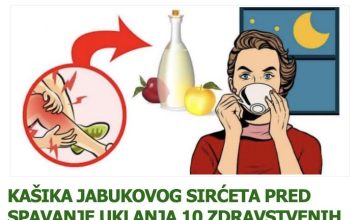KAŠIKA JABUKOVOG SIRĆETA PRED SPAVANJE UKLANJA 10 ZDRAVSTVENIH TEGOBA: Nismo imali pojma, EVO U ČEMU JE TAJNA