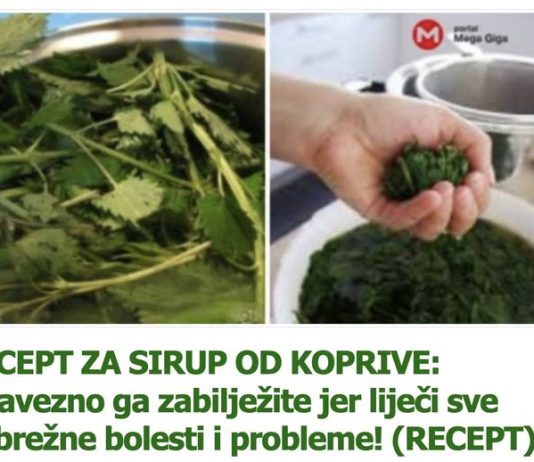 RECEPT ZA SIRUP OD KOPRIVE: Obavezno ga zabilježite jer liječi sve bubrežne bolesti i probleme! (RECEPT)