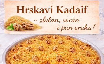 Hrskavi kadaif – zlatan, sočan i pun oraha!