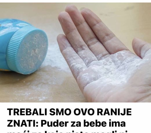 TREBALI SMO OVO RANIJE ZNATI: Puder za bebe ima MOĆI za koje niste MOGLI ni sanjati JEFTINO, A ČUDESNO!