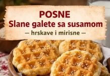 Posne, slane galete sa susamom, hrskave i mirisne