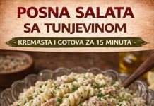 Posna salata sa tunjevinom… Kremasta i gotova za 15 minuta