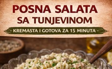 Posna salata sa tunjevinom… Kremasta i gotova za 15 minuta