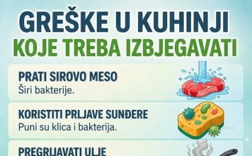 IZBJEGAVAJTE OVE UOBIČAJENE GREŠKE U KUHINJI