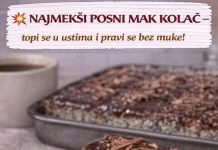 NAJMEKŠI POSNI MAK KOLAČ – topi se u ustima i pravi se bez muke!