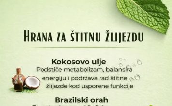 NAJBOLJA HRANA ZA ŠTITNU ŽLIJEZDU