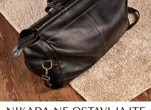 NIKADA NE OSTAVLJAJTE TORBU NA PODU- Evo zbog čega…